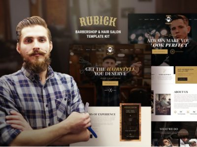Rubick - Barbershop & Hair Salon Elementor Template Kit