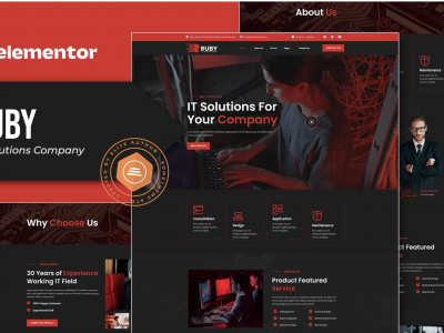 Ruby - IT Solutions Company Elementor Template Kit