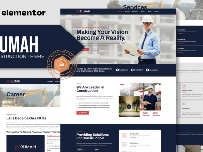 Rumah - Construction Theme Elementor Template Kit