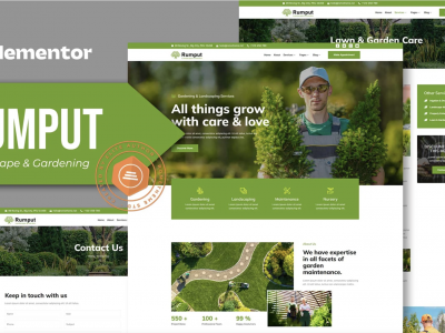 Rumput - Landscape & Gardening Services Elementor Template Kit
