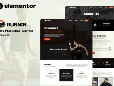 Runnin - Video Production Service Elementor Template Kit
