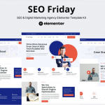 SEO Friday- SEO & Digital Marketing Agency Elementor Pro Template Kit