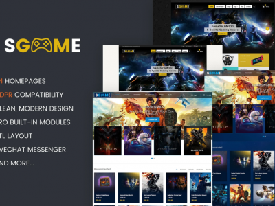 SGame - Responsive Accessories Store OpenCart Them