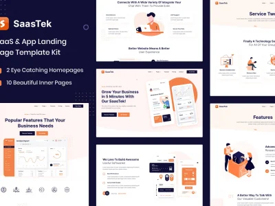 SaasTek - SaaS & Technology Elementor Template Kit