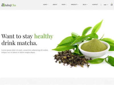 Sabujcha - Matcha Shopify Theme
