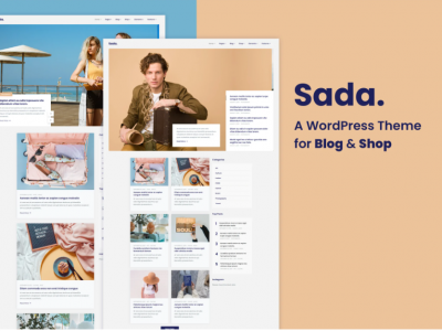 Sada - A WordPress Theme For Blog & Shop By energeticthemes
