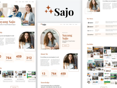 Sajo - Personal Portfolio Elementor Template Kit