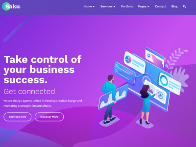 Saku - Business Agency Elementor Template Kit