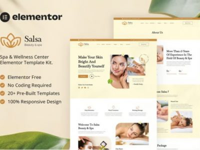 Salsa - Beauty & Spa Elementor Template Kit
