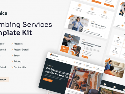Sanica | Plumbing Services Elementor Template Kit
