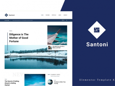 Santoni - Blog & Magazine Elementor Template Kit