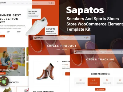 Sapatos - Sneakers & Sports Shoes Store WooCommerce Elementor Template Kit