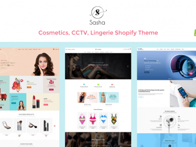 Sasha - Cosmetics, CCTV, lingerie Shopify Theme