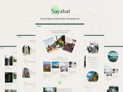 Sayahat - Travel Agency Elementor Template kit