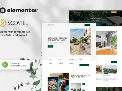 Scovill - Luxury Villa & Resort Elementor Template Kit