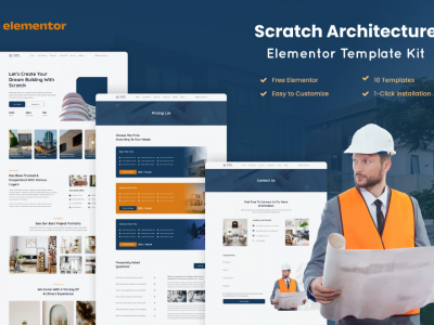 Scratch - Architecture Company Elementor Template Kit