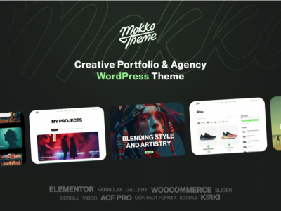 Mokko - Creative Portfolio & Agency WordPress Them