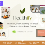 Healthify - Diet Recipes & Health Coaching Theme