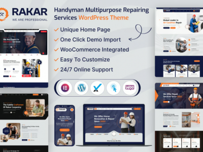 Rakar - Multipurpose Services WordPress Theme