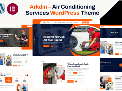 Arkdin - Air Conditioning Services WordPress Theme