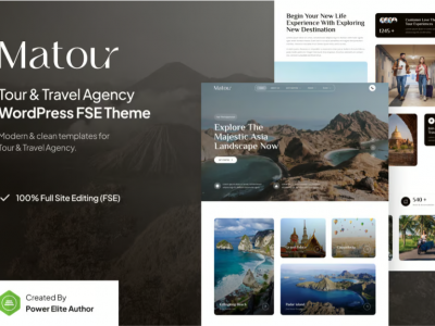 Matour – Tour & Travel Agency FSE WordPress Theme
