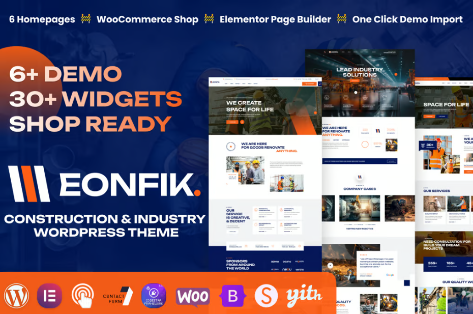 Eonfik - Construction & Industry WordPress Theme