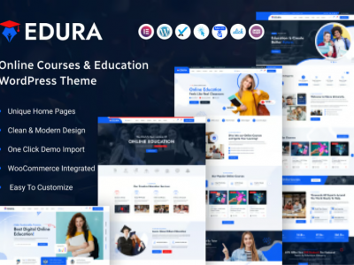 Edura – Online Courses & Education WordPress Theme