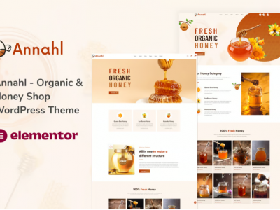 Annahl - Organic & Honey Shop WordPress Theme