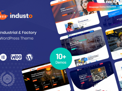 Industo - Industrial Industry & Factory WordPress