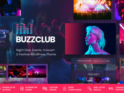 Buzz Club - Night Club, DJ & Music WordPress Theme