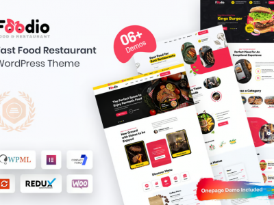 Foodio - Fast Food Restaurant WordPress Theme