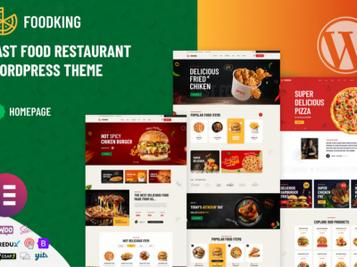 Foodking - Fast Food Restaurant WordPress Theme