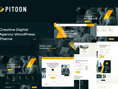 Pitoon - Creative Digital Agency WordPress Theme