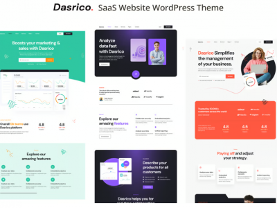 Dasrico - SaaS Website WordPress Theme