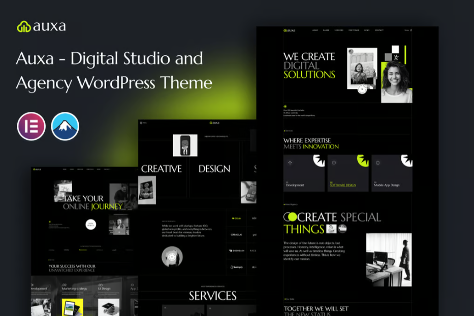 Auxa - Digital Studio and Agency WordPress Theme