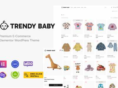 Trendy Baby - Children and Kids Store Theme