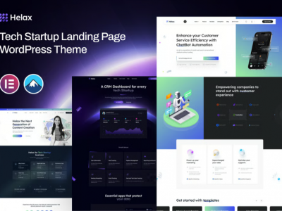 Helax - Tech Startup WordPress Theme