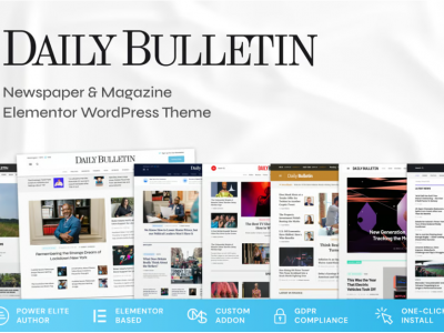 Daily Bulletin - Magazine & Newspaper Theme