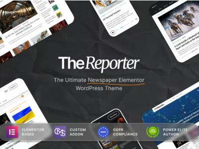 The Reporter - Newspaper Editorial WordPress Theme
