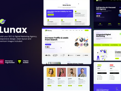Lunax - Digital Marketing Agency WordPress Theme