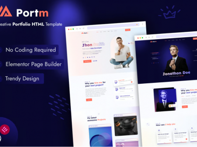 Portm - Personal Portfolio WordPress Theme
