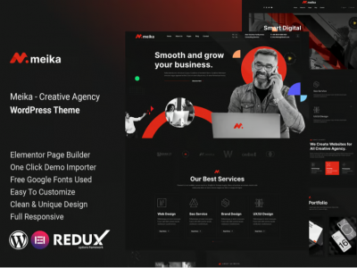 Meika – Creative Agency WordPress Theme