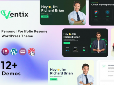 Ventix - Personal Portfolio Resume Theme