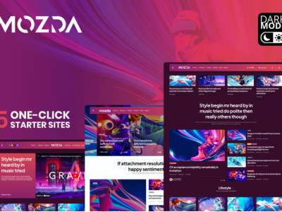 Mozda - Micro Magazine & Blog Theme with Dark Mode