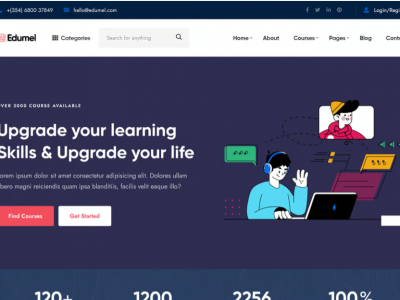 Edumel- Education LMS WordPress Theme