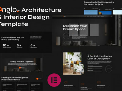 Anglo - Architecture & Interior Design Elementor T
