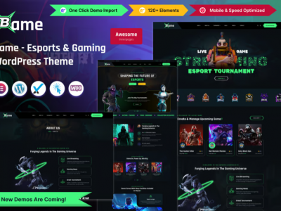 Bame - eSports and Gaming WordPress Theme