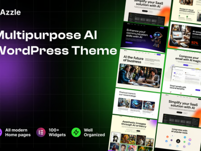 Azzle - SaaS & Tech Startup Elementor WordPress