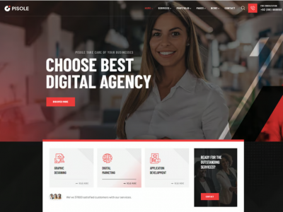 Pisole - Digital Creative Agency WordPress Theme