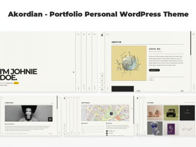 Akordian - Portfolio Personal WordPress Theme